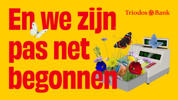 Triodos Bank heeft ‘honger naar de toekomst’ en lanceert hoopvolle campagne