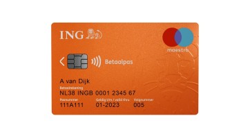 ING Betaalpas vanaf nu helemaal oranje, ook de binnenkant