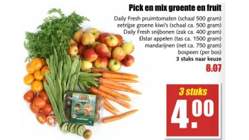 Supermarktpromoties ‘Pick & Mix’ in vers realiseert categoriegroei