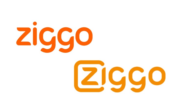 Linksboven het nieuwe logo, rechtsonder het oude