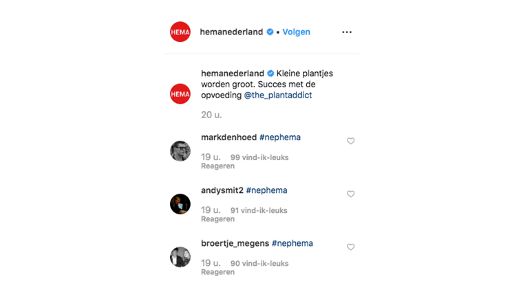 Hema hashtag