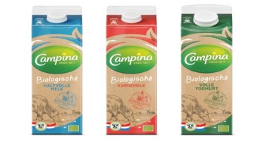 Campina lanceert lijn van biologische zuivelproducten