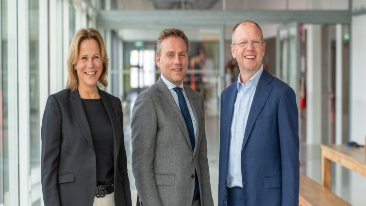 De drie van Bureau Malieveld: Mieke Ansems, Erik Klooster en rechts Hein Greven