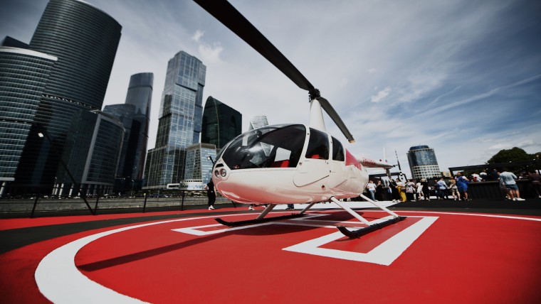 Helikopter op de boot