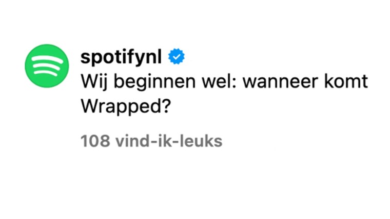 Wanneer wrapped?