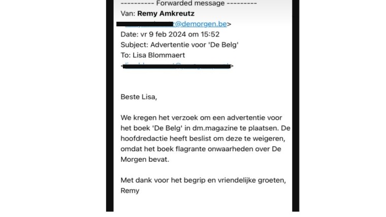 De mail van Amkreutz