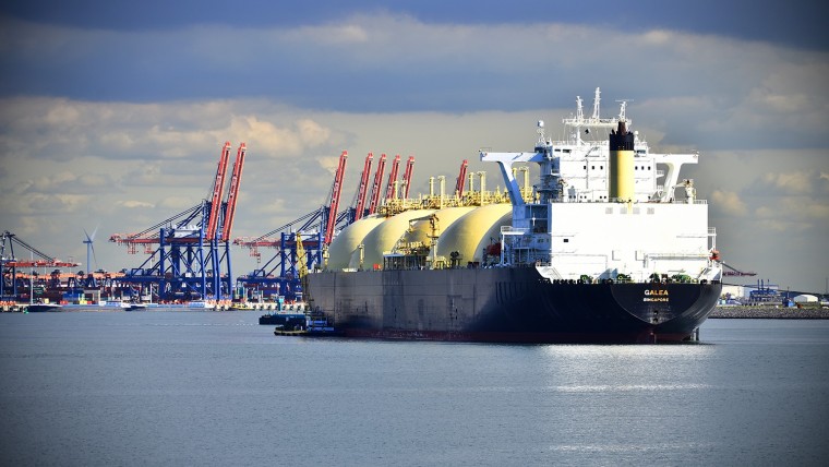 Een LNG-tanker 