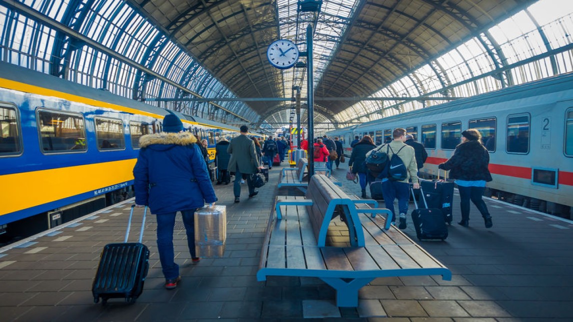 Met de trein