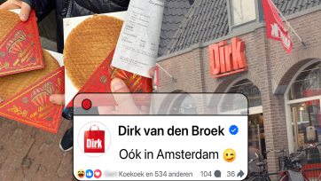 Supermarkt Dirk haakt ludiek in op Hollandse stroopwafel-rel