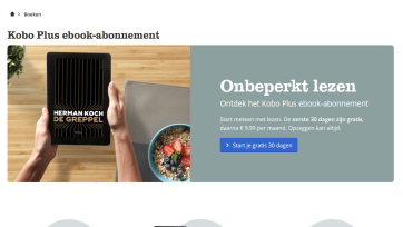 Bol.com lanceert ook een ‘Spotify voor boeken’: het Kobo Plus ebook-abonnement